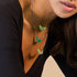 Albâtre | Argent sterling .925 | Collier fermoir infini en verre luciole